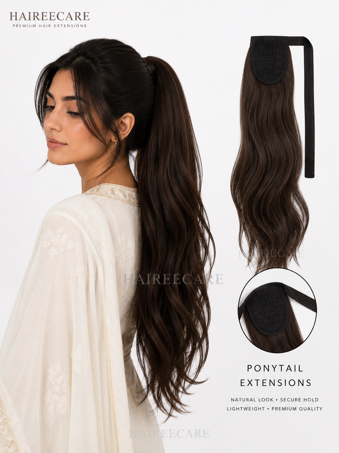 Wrap-around ponytail hair extension - instant length - Hairee