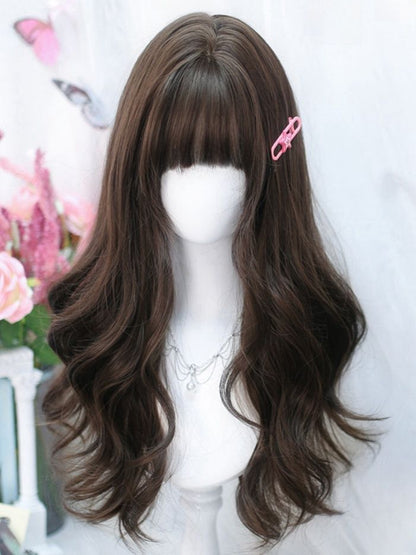 Wavy Puff Wig — Soft Bangs, Full Volume