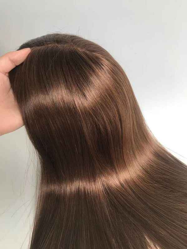 mono topper MEDIUM DARK BROWN