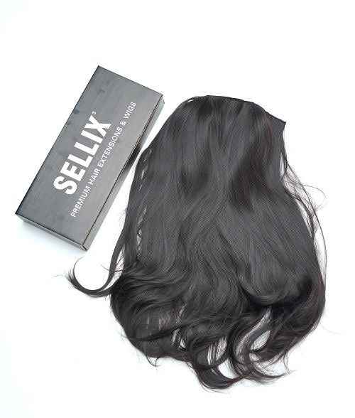 HALF HEAD WIG (WAVY) DARK BROWN