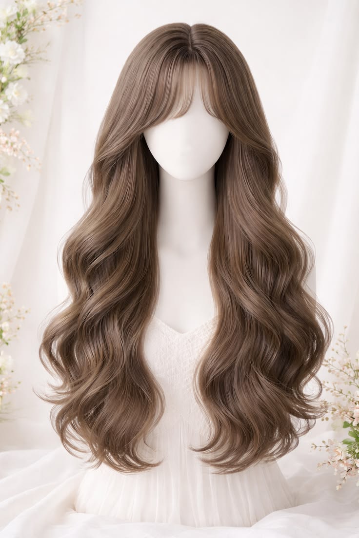 Front Bang Puff Full Head Wig wavy