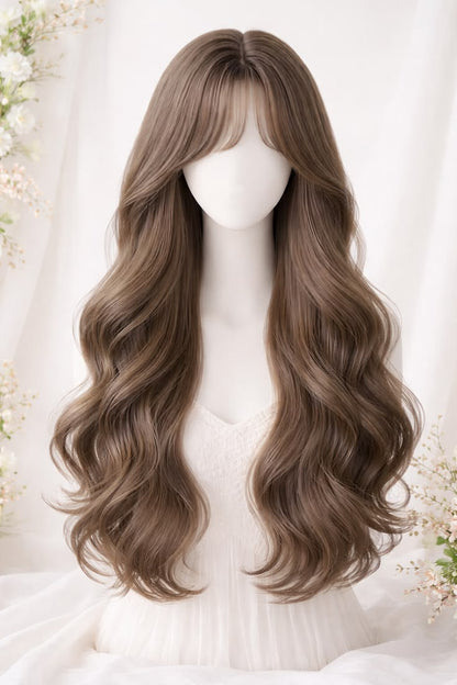 Wavy Puff Wig — Soft Bangs, Full Volume
