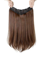 16 clip-ins set MEDIUM BROWN STRAIGHT