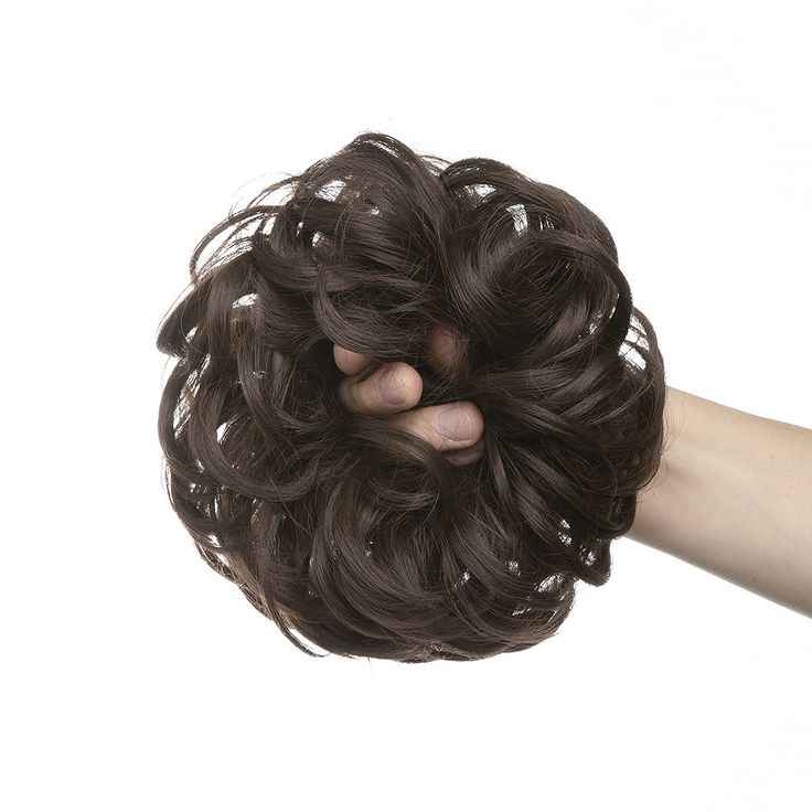 Messy Hair Bun MEDIUM DARK BROWN