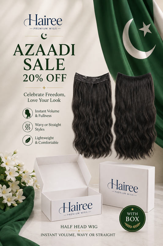 Half Head Wig — Instant Volume, Wavy or Straight