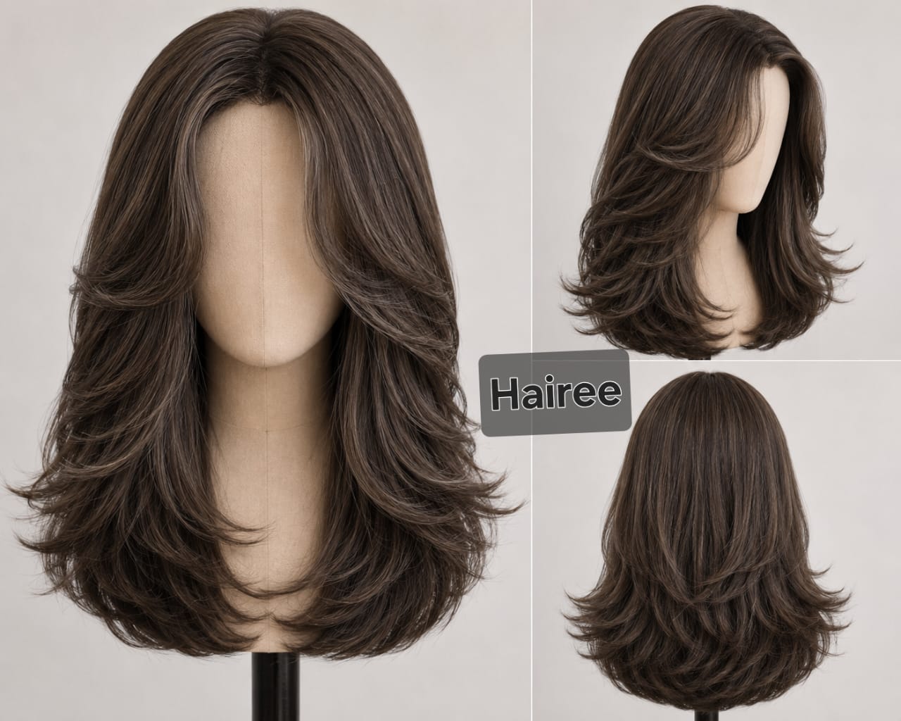 Full head human hair wig for women in Pakistan - natural volume and length
