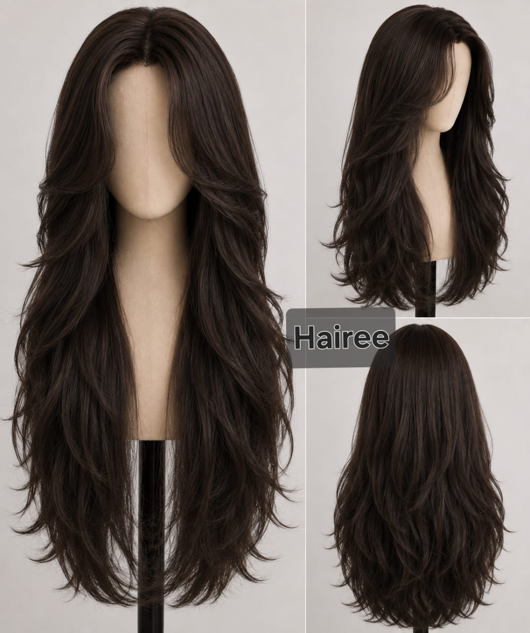 Full head human hair wig for women in Pakistan - natural volume and length
