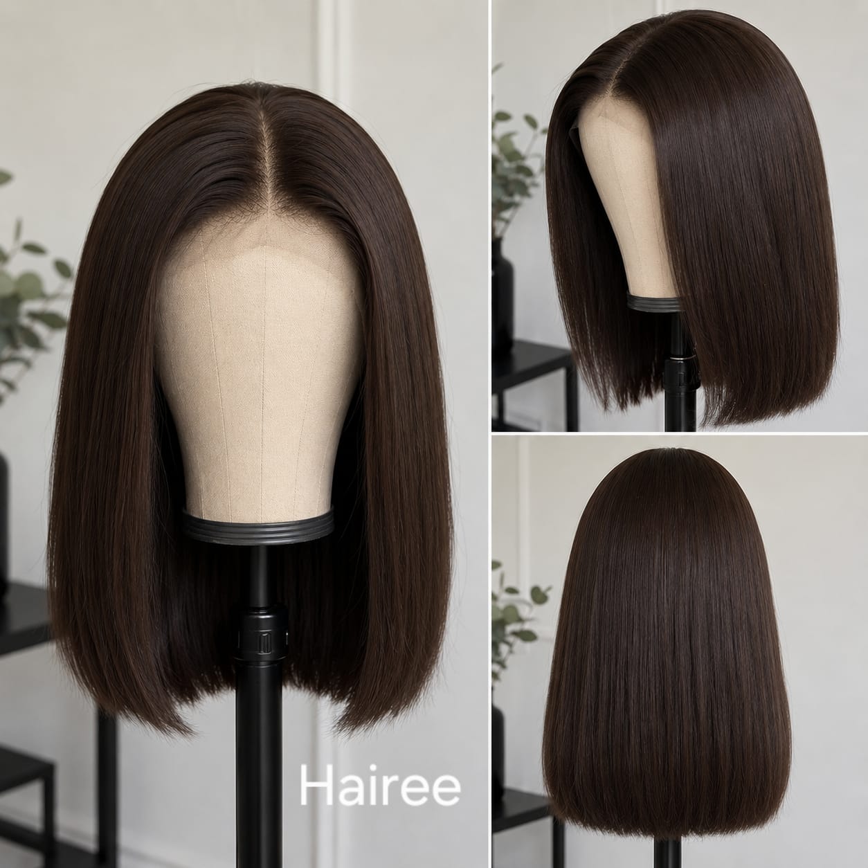 Shoulder length straight lace front wig natural hairline - Hairee