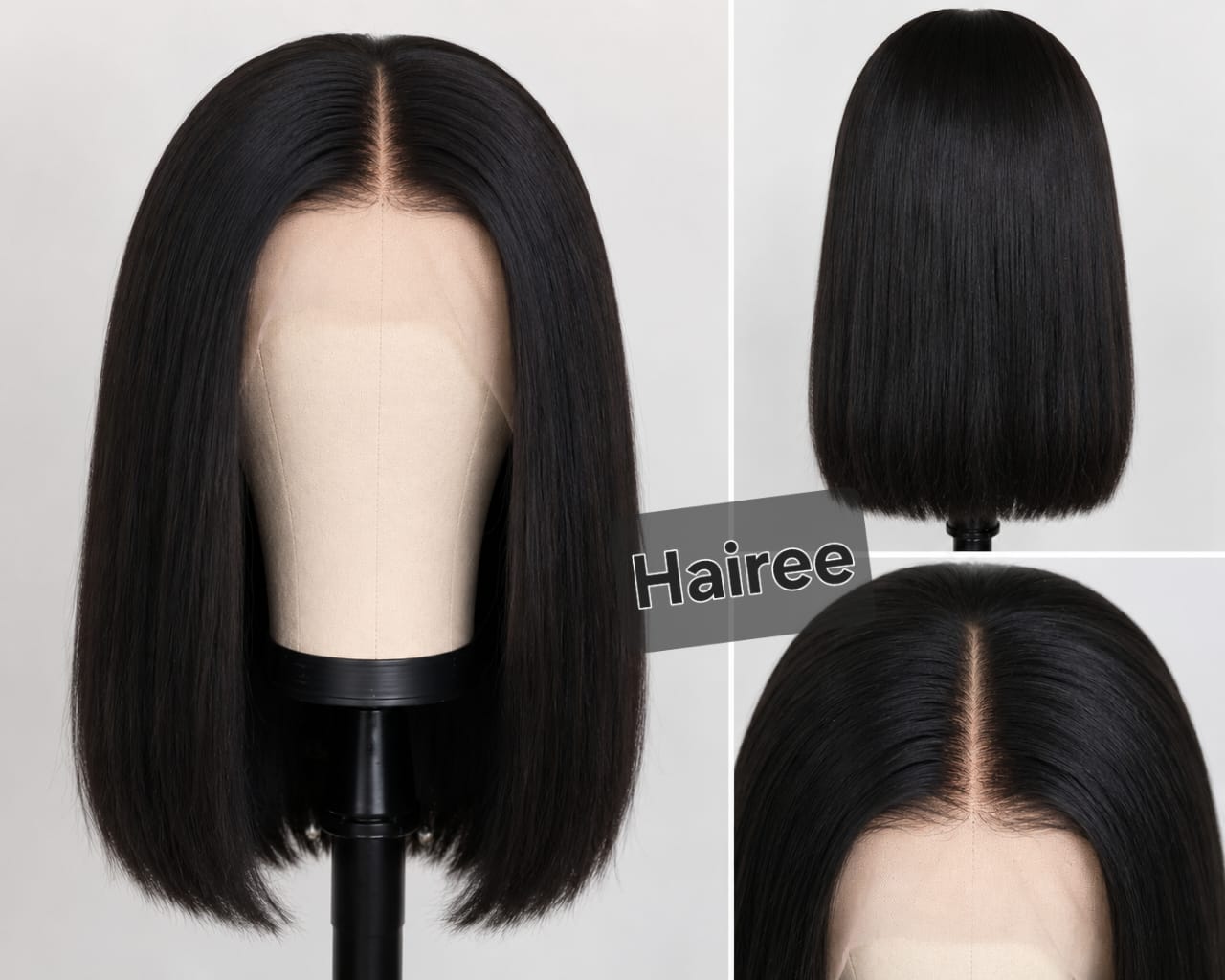 Shoulder length straight lace front wig natural hairline - Hairee