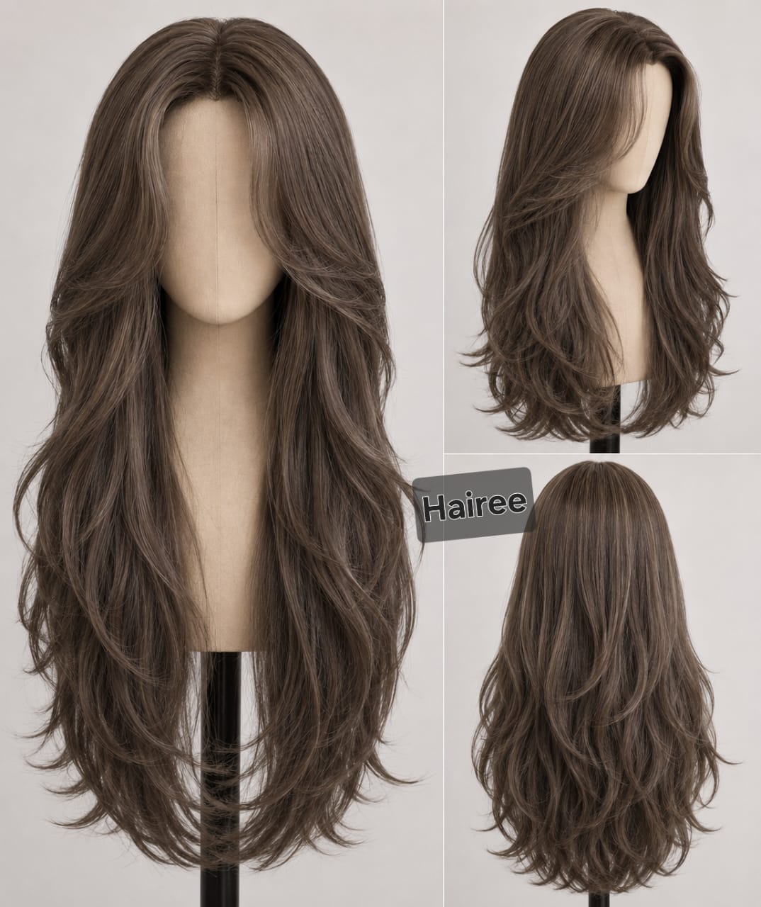 Full head human hair wig for women in Pakistan - natural volume and length
