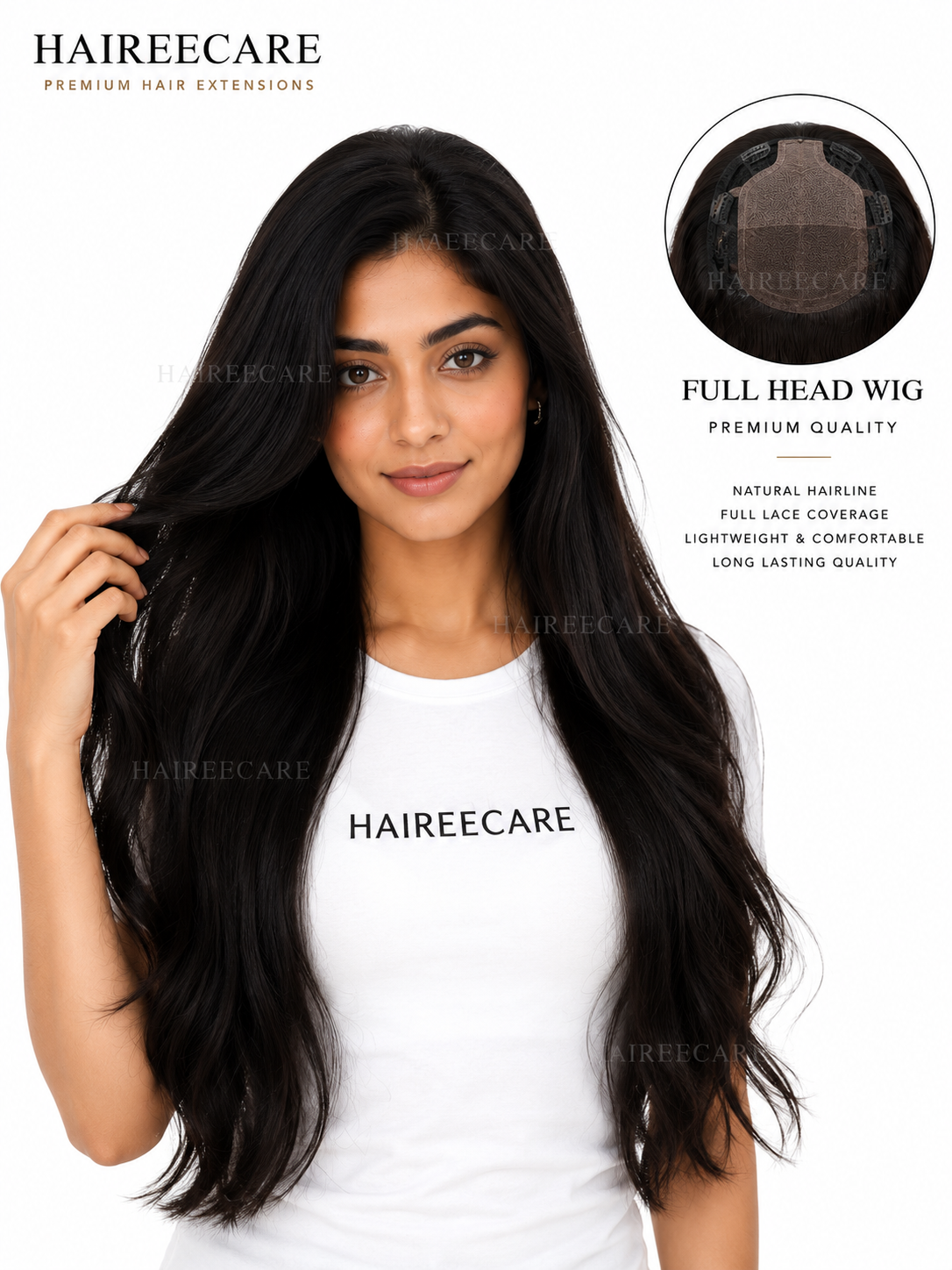  Full Head Wigs in Pakistan | 100% Remy Human Hair | Hairee