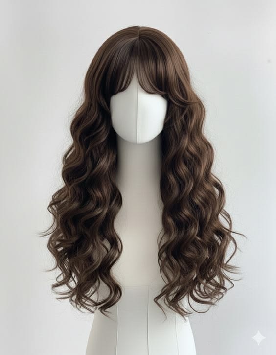 Front Bang Puff Full Head Wig wavy