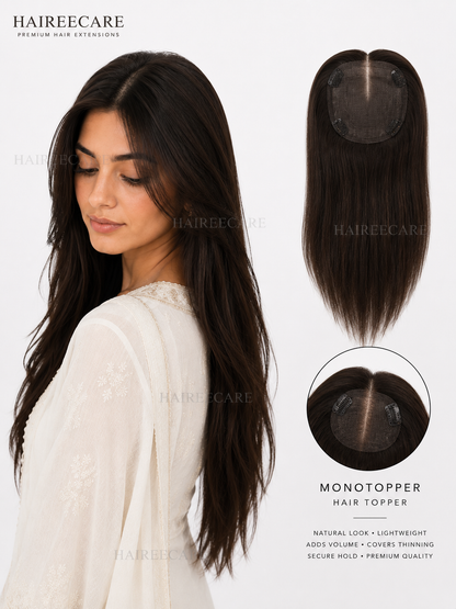 Mono hair topper for natural thinning hair coverage - Hairee