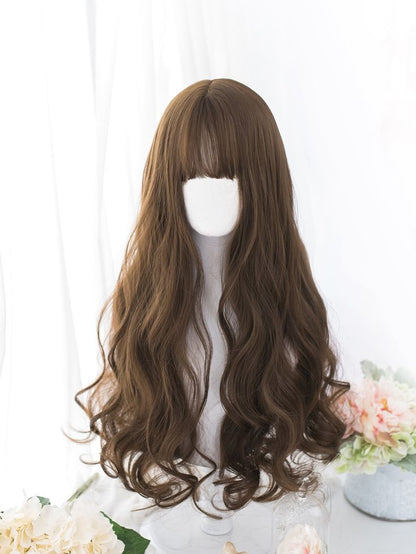 Wavy Puff Wig — Soft Bangs, Full Volume