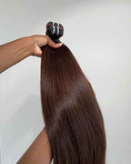 16 clip-ins set ASH BROWN STRAIGHT