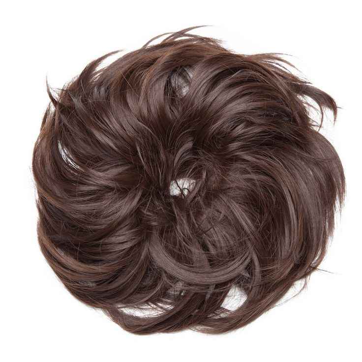 Messy Hair Bun DARK BROWN