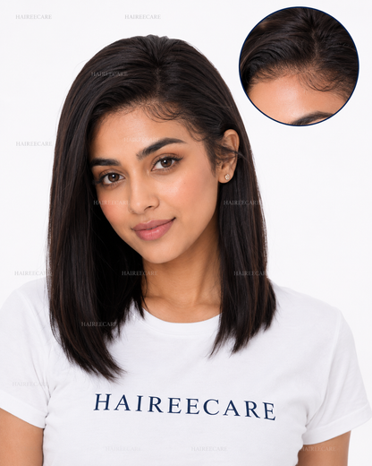 Shoulder length straight lace front wig natural hairline - Hairee