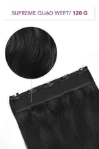 5 Clip Extention NATURAL BLACK STRAIGHT