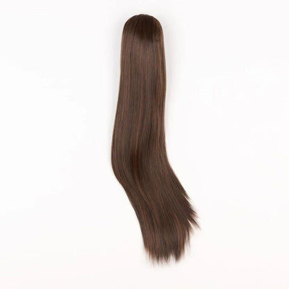 (Straight)  Wrap Ponytail Extension — Quick, Easy, Natural Look