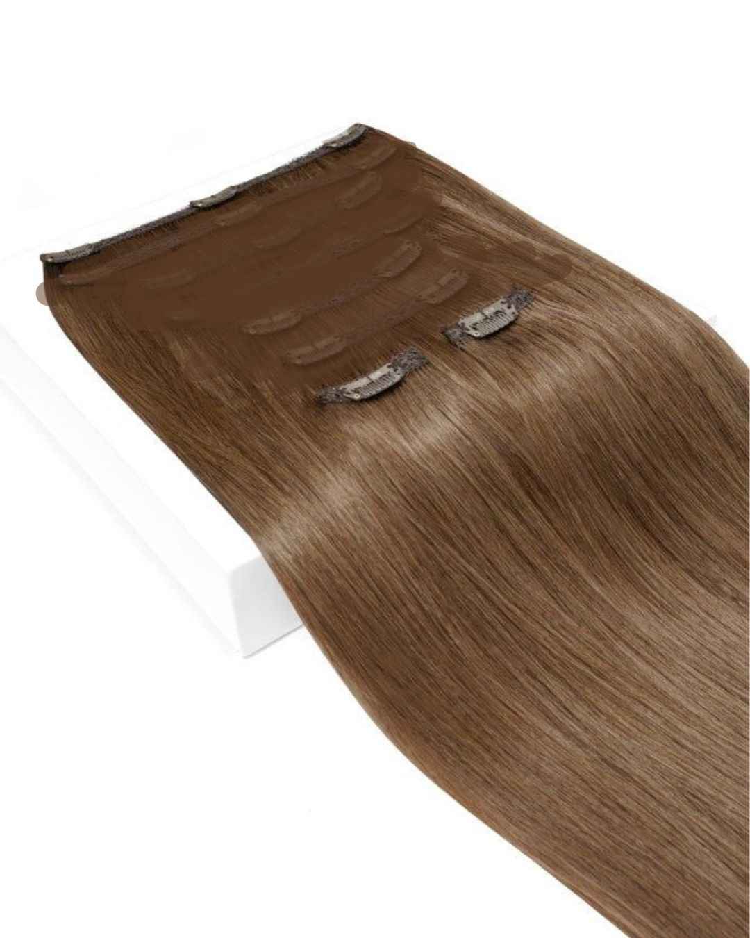 5 Clip Extention MEDIUM BROWN STRAIGHT