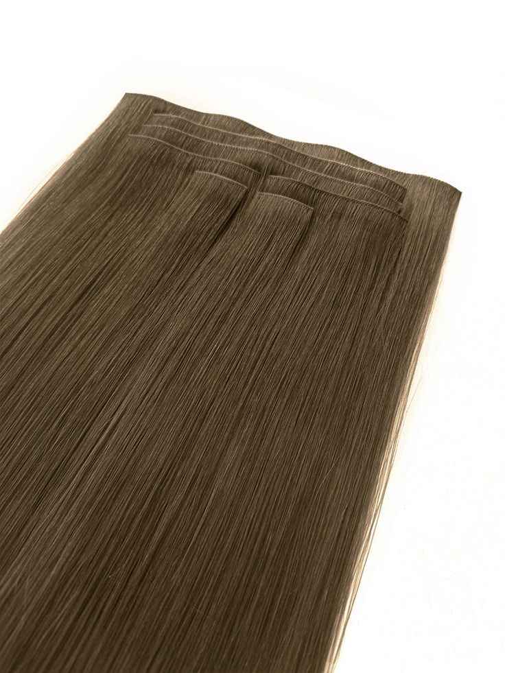 10 Clip-ons Set MEDIUM BROWN STRAIGHT