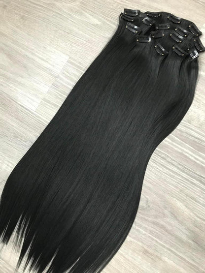 Clip-in Extensions Set — Wavy or Straight, Your Choice