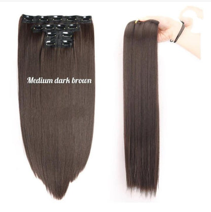 Clip-in Extensions Set — Wavy or Straight, Your Choice