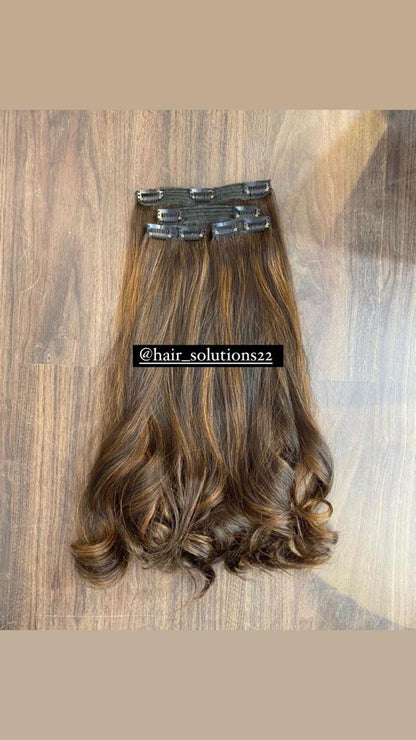 Clip-in Extensions Set — Wavy or Straight, Your Choice