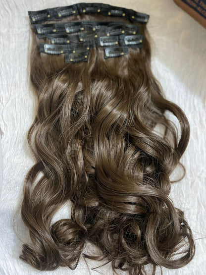 Clip-in Extensions Set (Wavy & Straight) 10 CLIPS- 12 CLIPS
