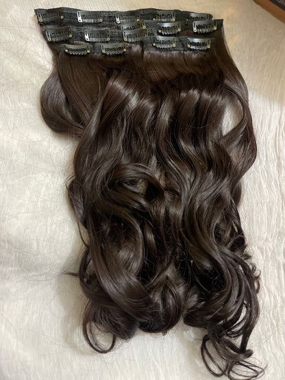 Clip-in Extensions Set (Wavy & Straight) 10 CLIPS- 12 CLIPS
