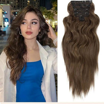 Clip-in Extensions Set (Wavy & Straight) 10 CLIPS- 12 CLIPS