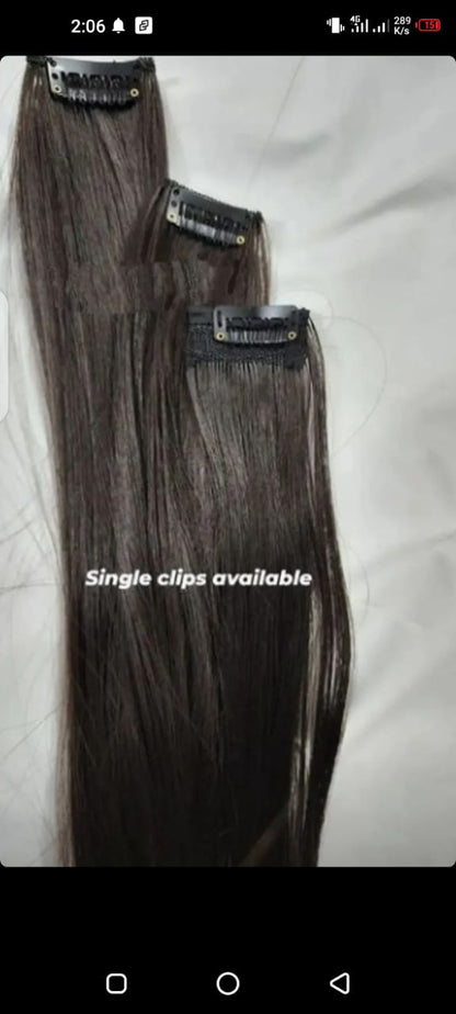 Clip-in Extensions Set (2 clips to 8 Clips )