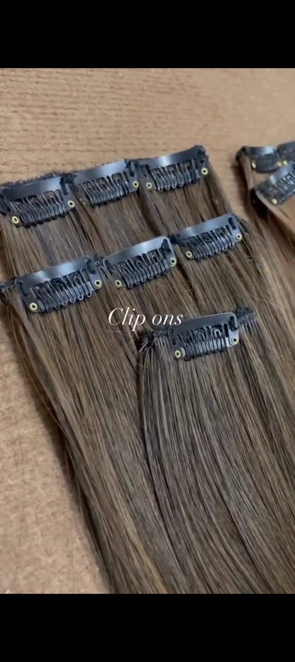 Clip-in Extensions Set (2 clips to 8 Clips )
