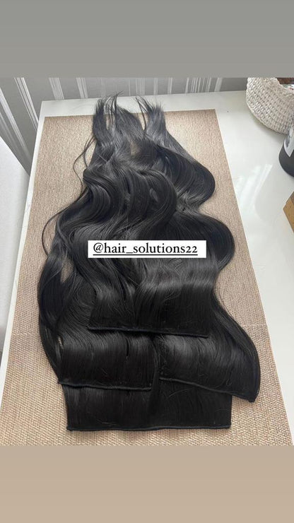 Clip-in Extensions Set — Wavy or Straight, Your Choice