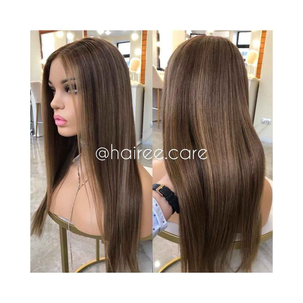 FULL HEAD WIG (STRAIGHT) ASH BLONDE