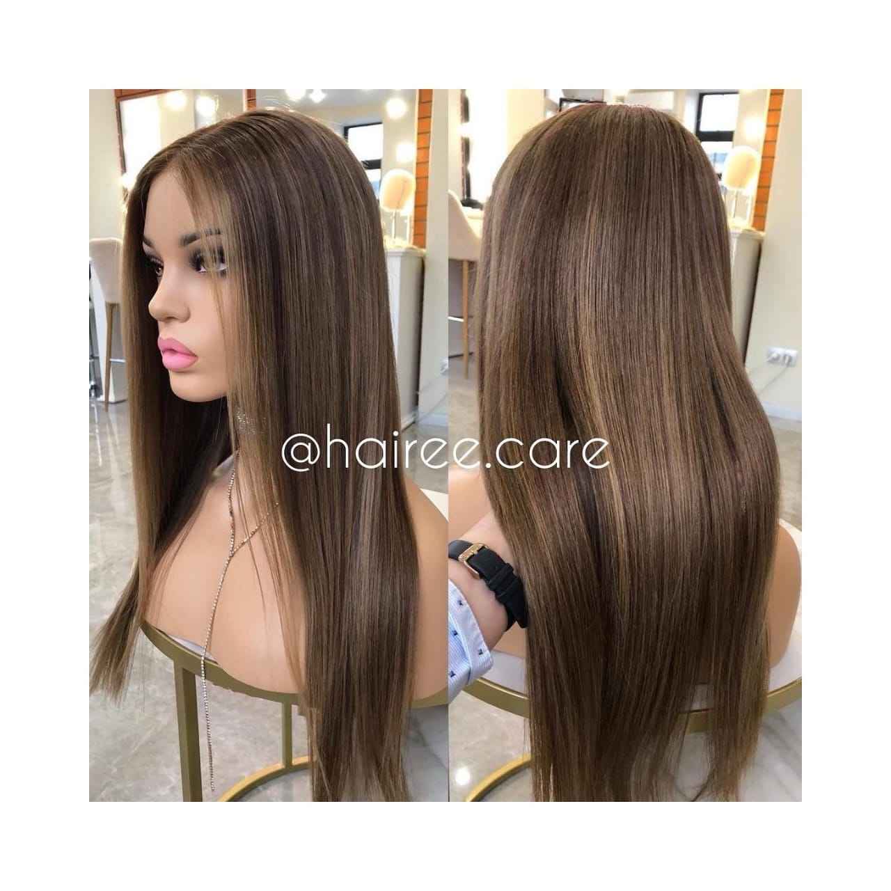 FULL HEAD WIG (STRAIGHT) ASH BLONDE