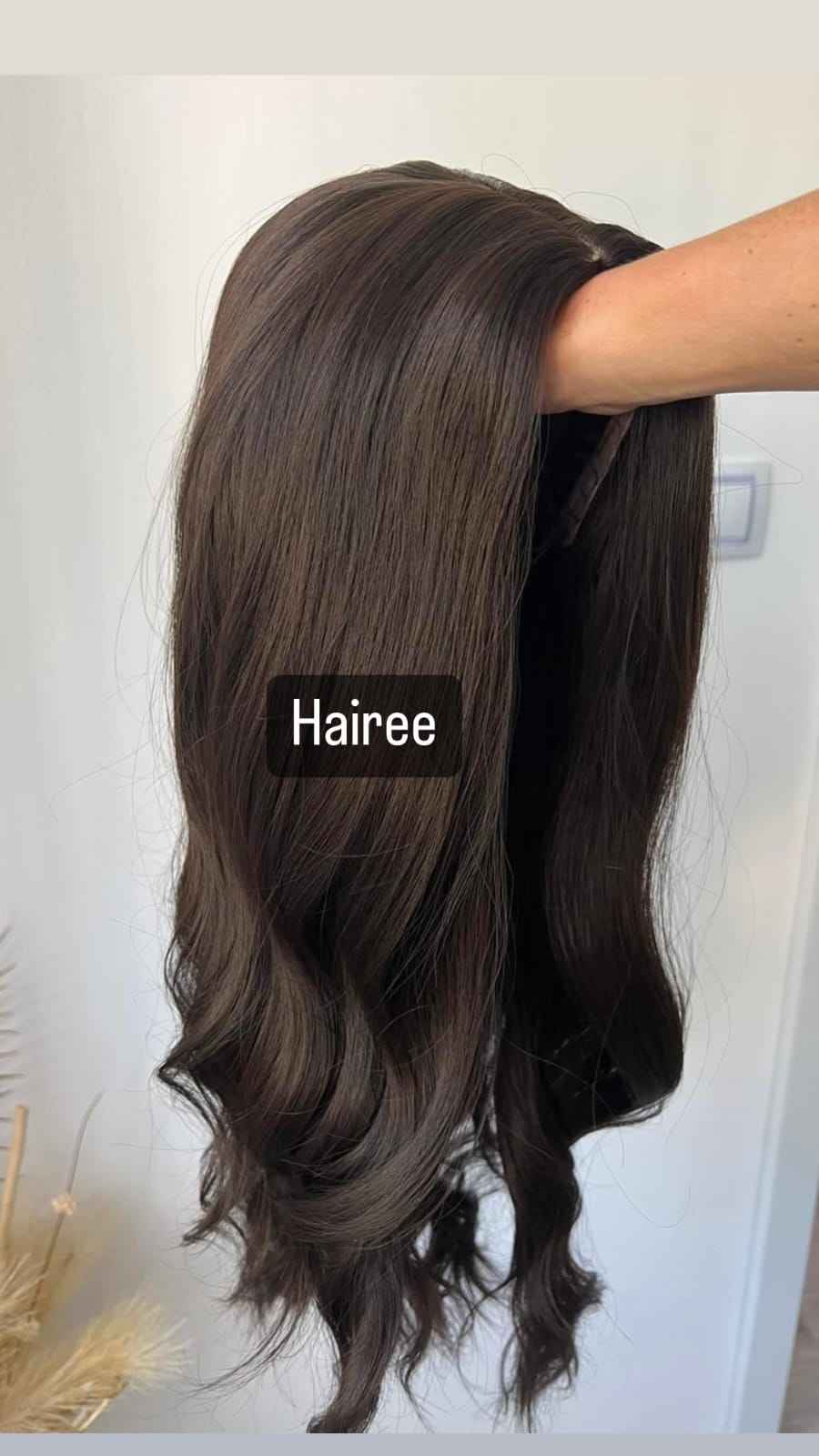 FULL HEAD WIG (WAVY) dark brown