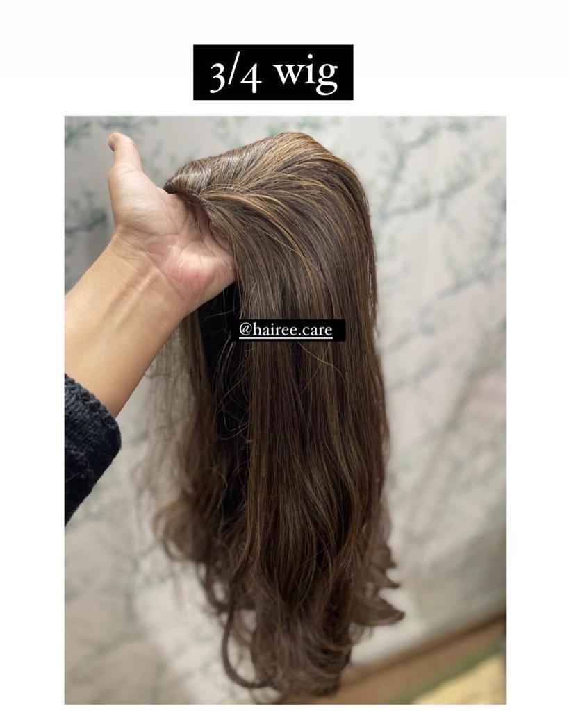 FULL HEAD WIG (WAVY) ash green