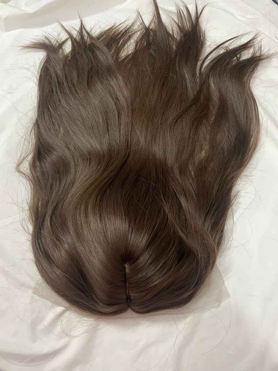 FULL HEAD WIG (WAVY) medium dark brown