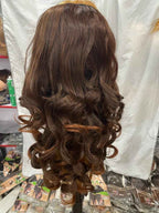 HALF HEAD WIG (WAVY) ASH BROWN