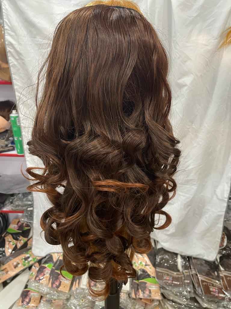 HALF HEAD WIG (WAVY) ASH BROWN