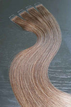 10 Pcs Invisible Tape Ins ASH GREEN STRAIGHT