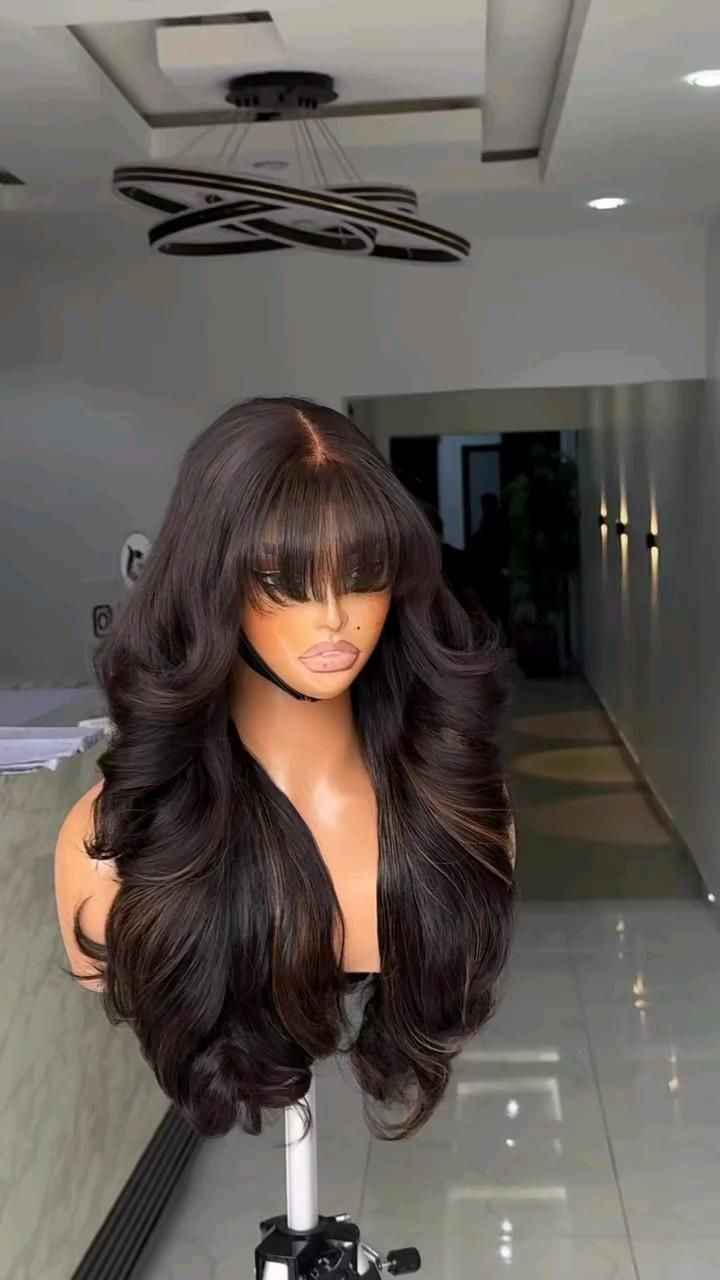 FULL HEAD WIG (WAVY) WITH BANG