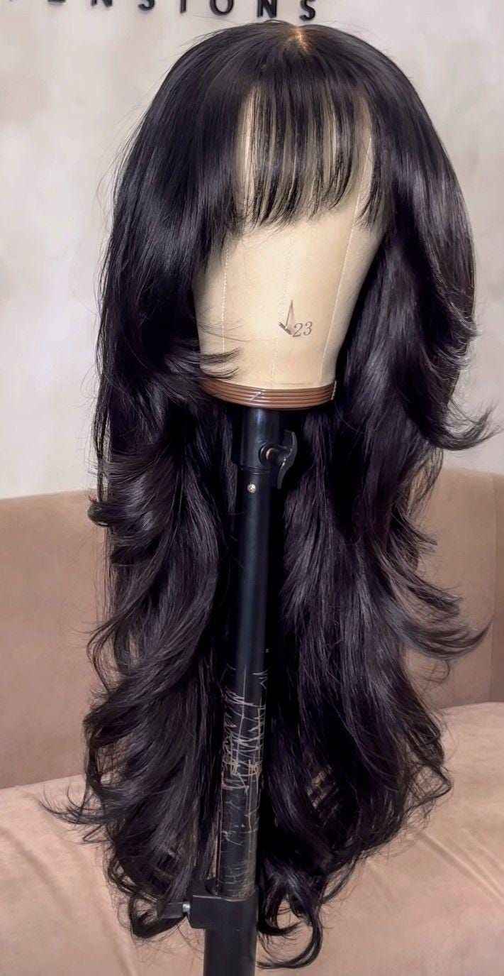 FULL HEAD WIG (WAVY) WITH BANG