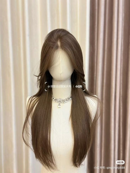 Straight Wig with Natural Hairline — Sleek & Simple