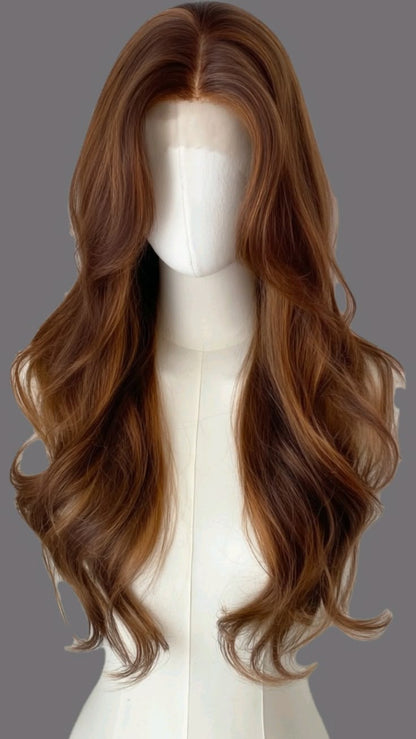 Wavy Puff Wig — Soft Bangs, Full Volume