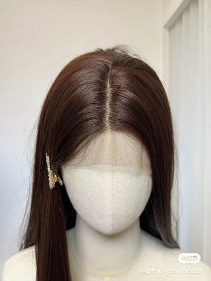 Straight Wig with Natural Hairline — Sleek & Simple
